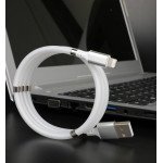 Wholesale Magnetic Tangle Free iPhone Charging Cable -  Fast IP Lighting Charging Cable for Easy Storage and Organization for iPhone, iDevice (White)